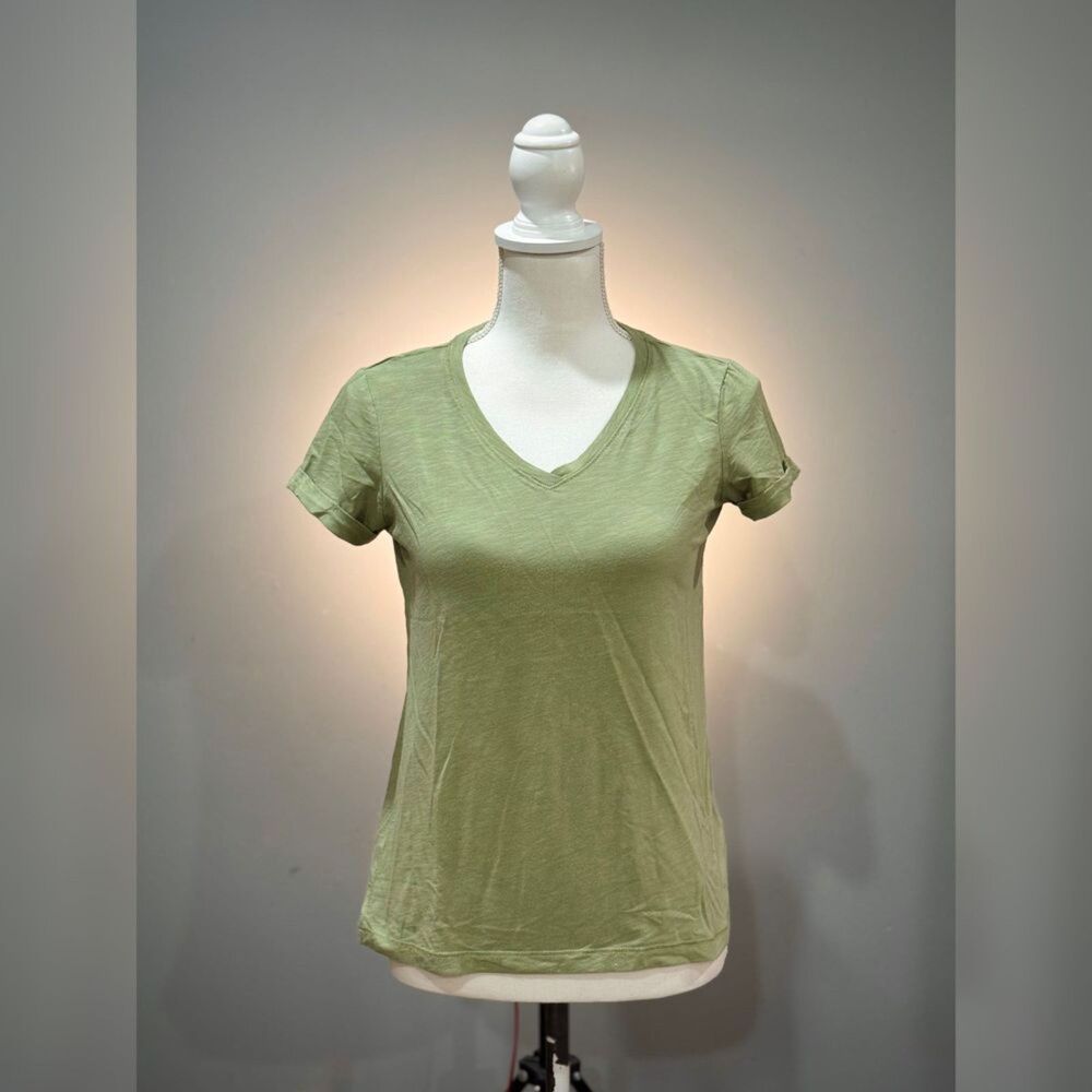 Sage Max Studio Favorite V-Neck Tee Size XS EUC